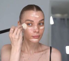 passport photo hacks, Applying skin makeup