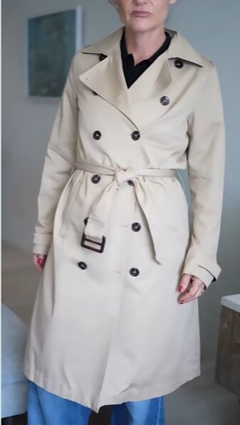 how to shop your closet, Tied trench coat