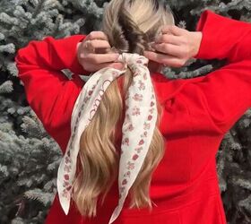 try this hairstyle the next time you wear a hat, Adding scarf to hairstyle
