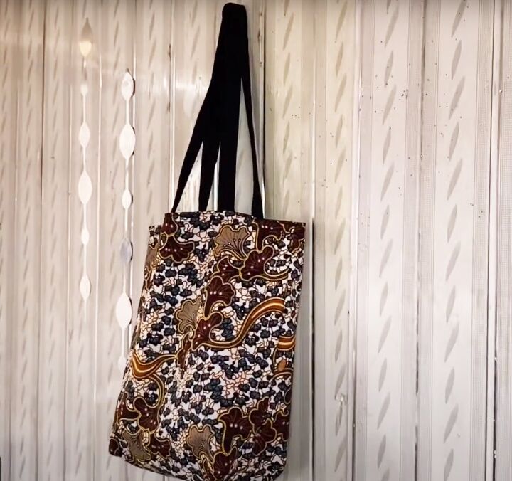 reversible tote bag pattern, DIY tote bag idea