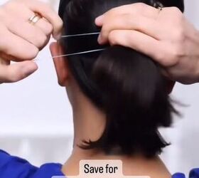 hairstyles for greasy hair, Tying ponytail