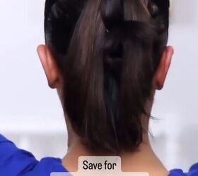 hairstyles for greasy hair, Splitting ponytail