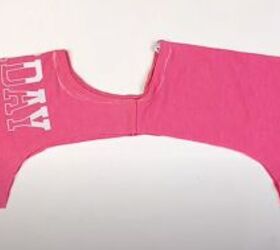 how to make a sports bra, Shaping neckline