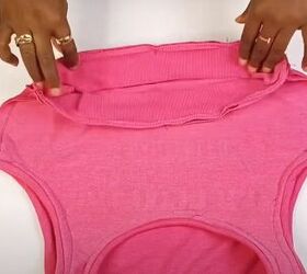how to make a sports bra, DIYing waistband