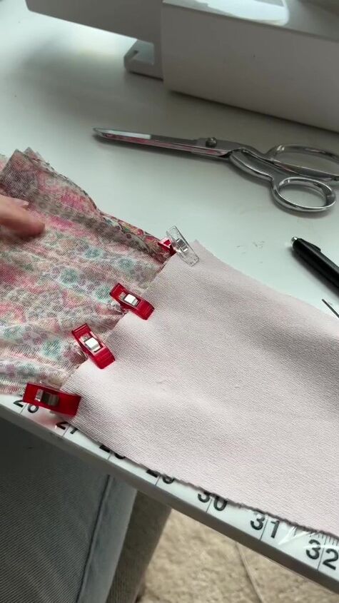 bella hadid coperni dupe tutorial, Making bandeau
