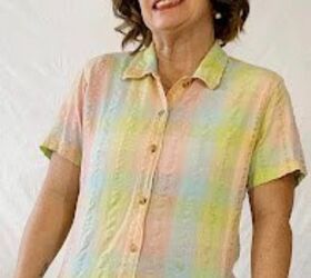 You gotta see how she made this boxy button-down into something so cute and feminine