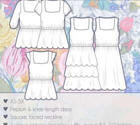 make a tiered dress with lace trim
