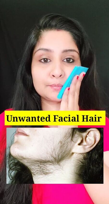 remove unwanted facial hair with this recipe, Remove unwanted facial hair