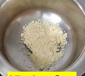 remove unwanted facial hair with this recipe, Mixing ingredients
