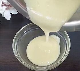 remove unwanted facial hair with this recipe, Pouring mixture