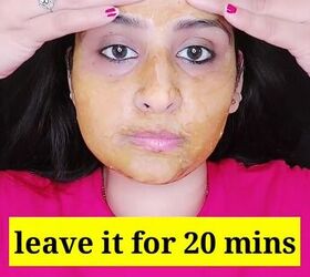 remove unwanted facial hair with this recipe, Applying mixture to skin