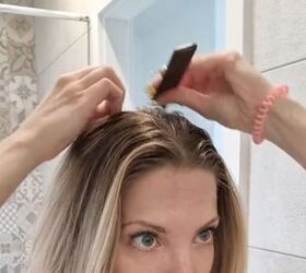 how i style my greasy hair, Parting hair