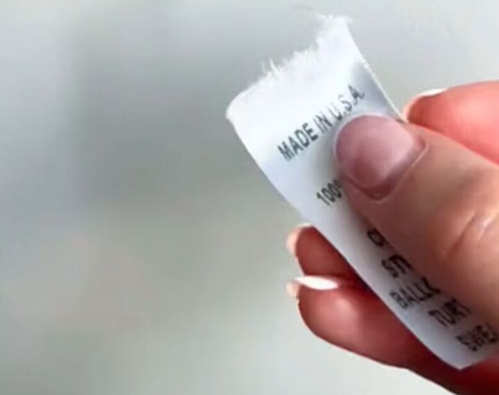 genius hack for removing tags off clothes, Removed label