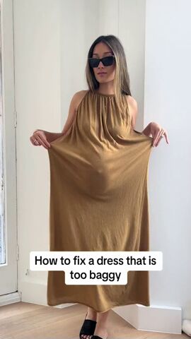 How to Make a Baggy Dress Fit Right | Upstyle How to Make a Baggy Dress Fit Right | Upstyle