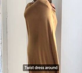 how to make a baggy dress fit right, Twisting dress