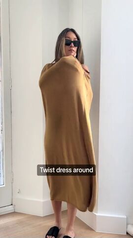 how to make a baggy dress fit right, Twisting dress