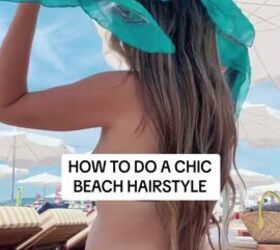protect your hair from sun damage with this chic hairstyle, Placing scarf on head