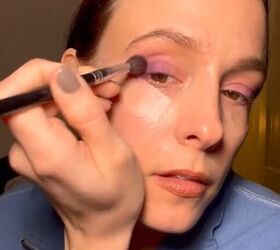 grab some scotch tape for this makeup hack, Applying eyeshadow
