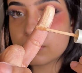 put lipstick under your eye for this outcome, Applying concealer