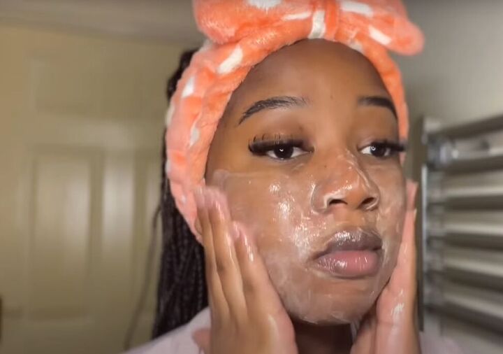 skincare routine for textured skin, Using face scrub