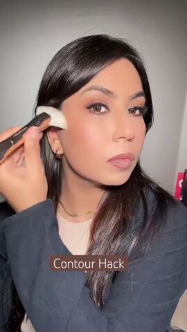 how to contour your face, Brushing contour