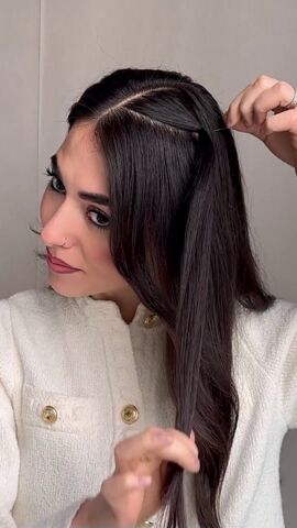beautiful and simple tricks to make your hairstyle look more complex, Tying hair