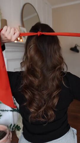 spring hair hack, Adding scarf