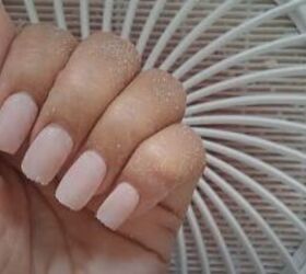 how to trim gel nails, Trimmed gel nails