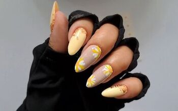 Quick and Easy Yellow Flower Nails Tutorial for Spring and Summer
