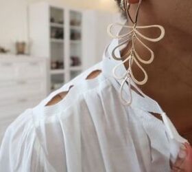 white outfit ideas, Statement earrings