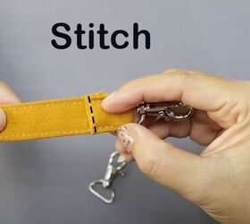 diy zipper bag, Making the strap