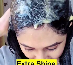 Rub banana through your hair and leave it — it looks terrible but it works