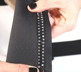 diy elastic corset belt, Flushed zipper