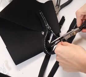 diy elastic corset belt, Removing embellishments