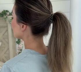 easy hack to perk up your ponytail, Ponytail hack