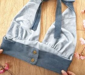 cropped denim top, DIY cropped denim top