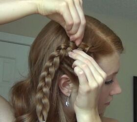 dutch braid hairstyle, Pulling braid