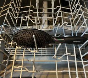 You're not going to believe the genius reason why she put her hairbrush in the dishwasher