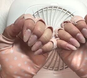 gel builder nails, Progress photo of nails