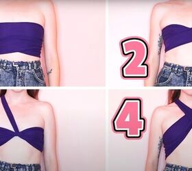 step by step diy t shirt cutting ideas no sew, Styling wrap top