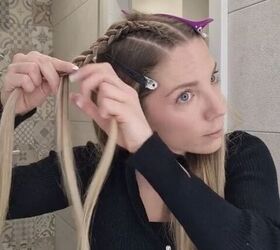quick hairstyle to do before a flight, Braiding hair