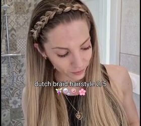 make a headband out of your own hair for this beautiful look, Braided headband hairstyle