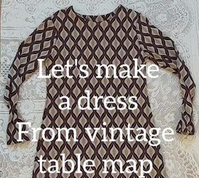 how you can make a dress out of a tablecloth, Lets make a dress from vintage