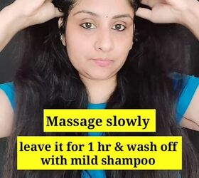 how curry can help your hair, Massaging scalp