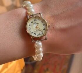DIY pearl bracelet watch 