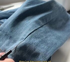 how your jeans can grow with you as you gain weight, Opening the seams