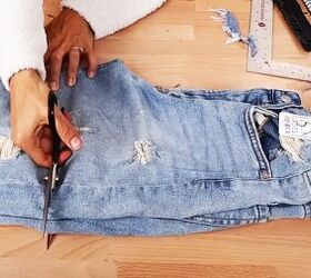 DIYing imperfectly cuffed jean shorts