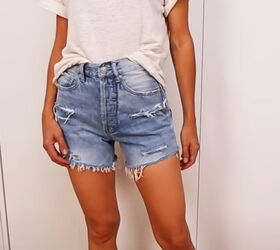 Classic distressed shorts