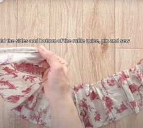 floral peplum blouse, Making the peplum