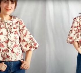 floral peplum blouse, Floral peplum blouse